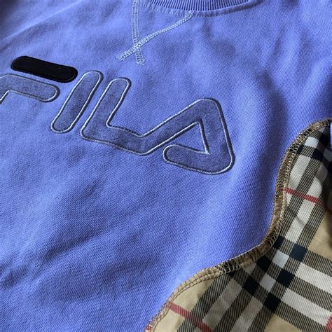 fila x burberry|FILA x Burberry rework custom sweatshirt Cute, high .